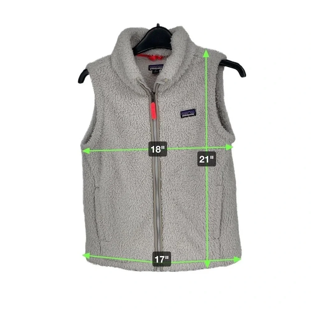 Patagonia Girl's Los Gatos Vest‎ Gray Size 14 XL Casual Zip-Up
